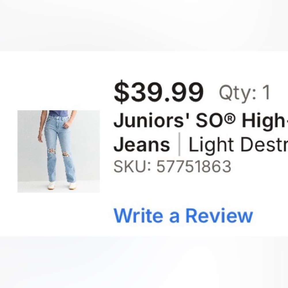 SO Women's Light Blue Boot Cut Jeans
